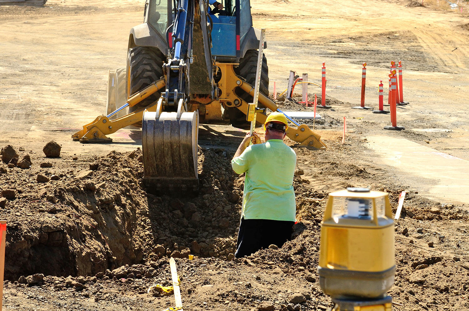 Underground construction work