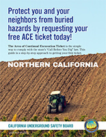 Cover page of Underground Service Alert document