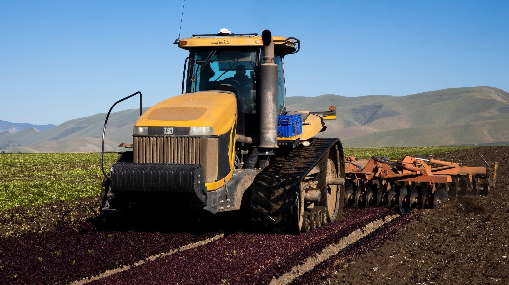 Tractor on the field